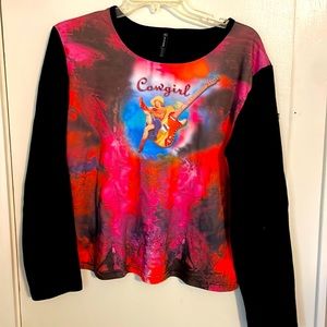 Cowgirl sweatshirt no flaws